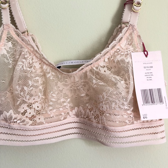 ❌SOLD❌NWT Stella McCartney Peony lace bralette - Picture 5 of 5